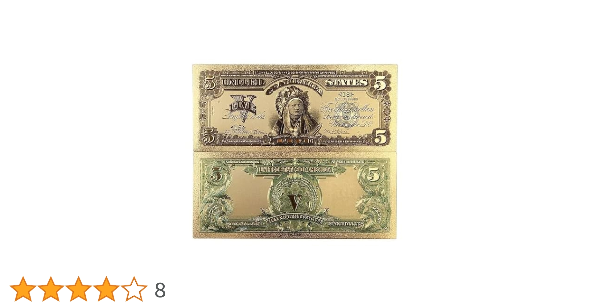 Amazon.co.jp: YIQILAFADA 1899ドル札 ゴールド 24Kゴールド